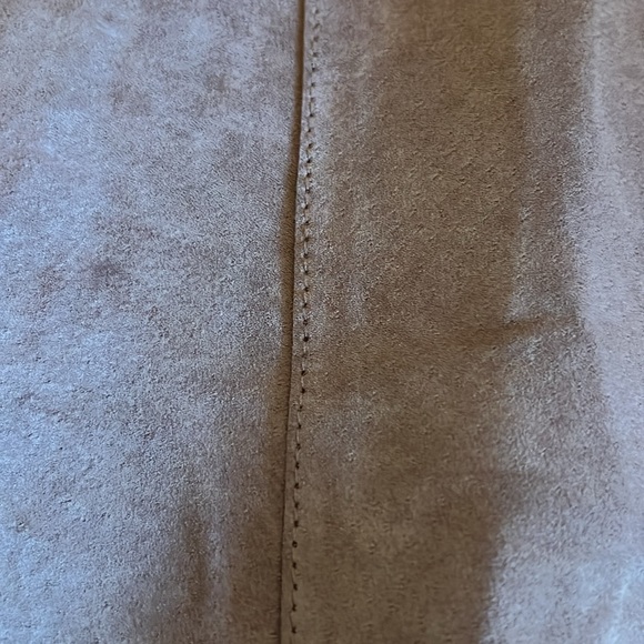 Tan leather skirt - Picture 2 of 5